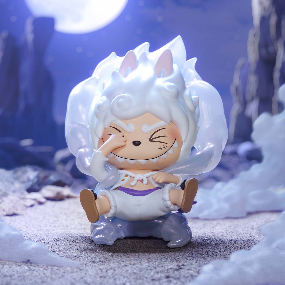 Labubu × One Piece Monkey D. Luffy Gear 5 Figurine – Secret Edition Collectible