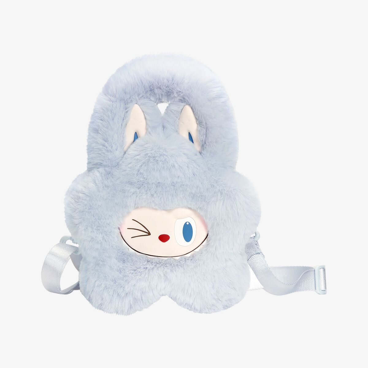 Blue Kawaii Plush Bunny Bag – Soft and Adorable Backpack