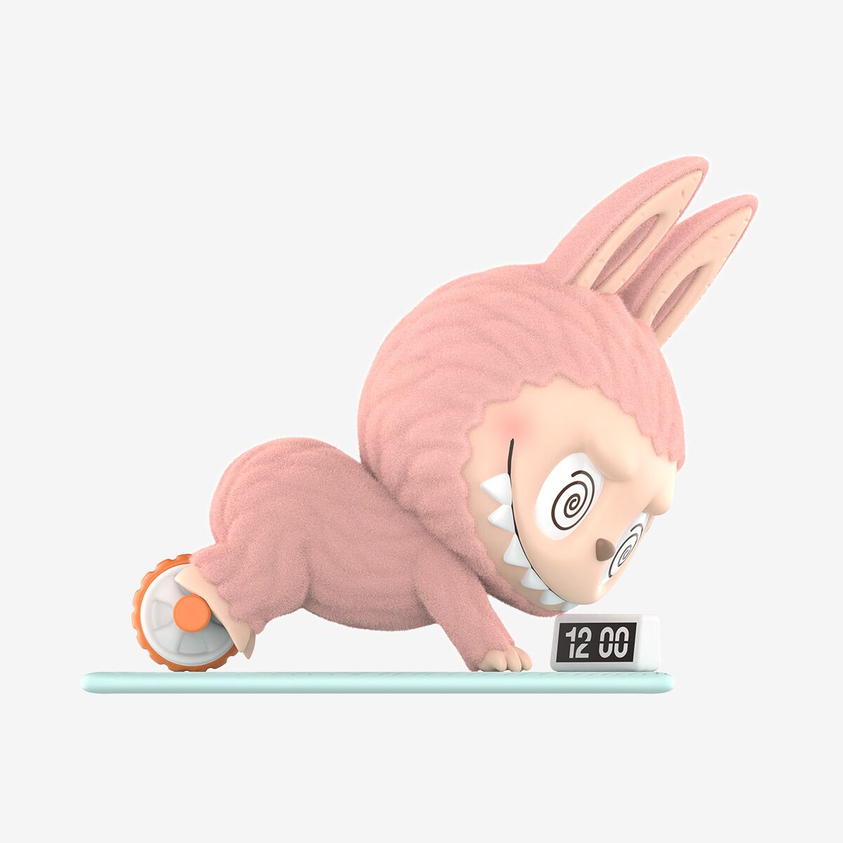 Labubu Ab Roller Figurine – Lazy Yoga Series