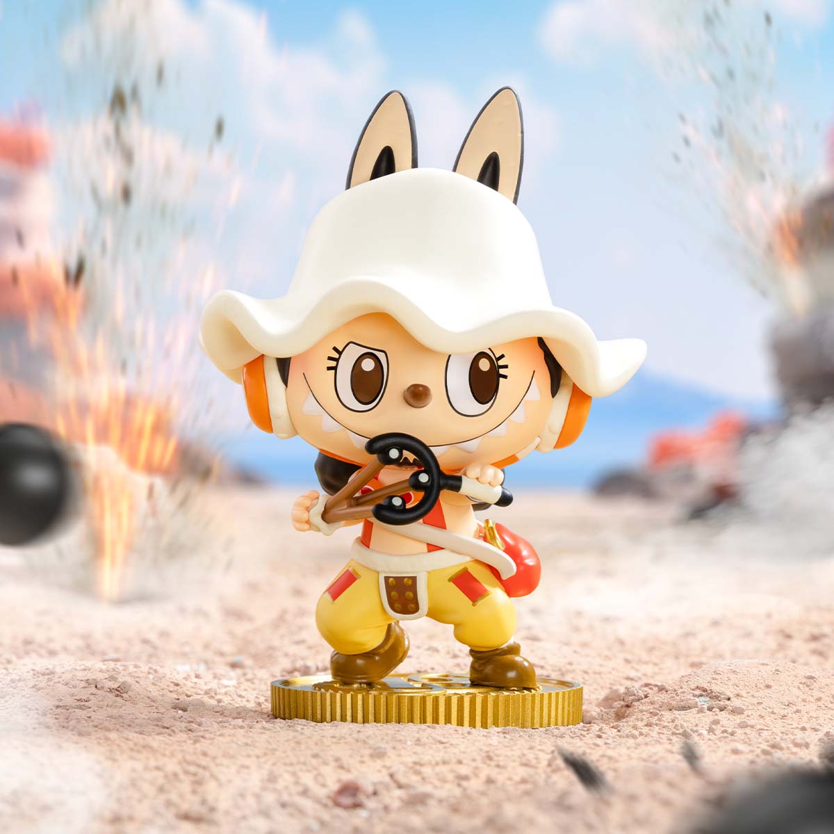 Labubu × One Piece Usopp Figurine – Limited Edition Sniper Collectible