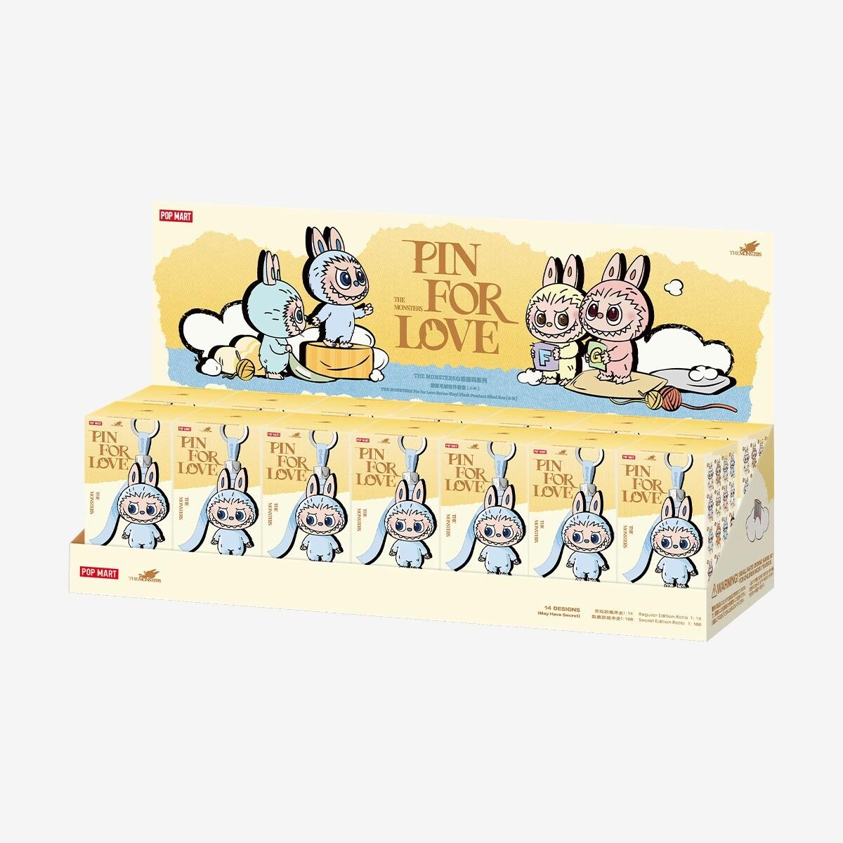 Labubu Pin For Love Series – Blind Box (A–M) Collectible Figures